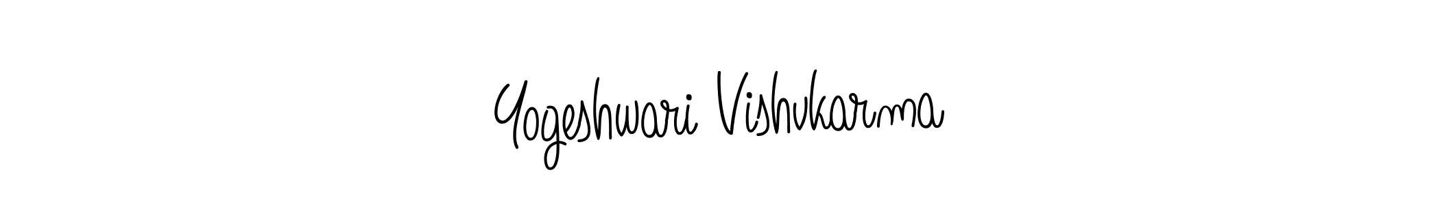The best way (Angelique-Rose-font-FFP) to make a short signature is to pick only two or three words in your name. The name Yogeshwari Vishvkarma include a total of six letters. For converting this name. Yogeshwari Vishvkarma signature style 5 images and pictures png