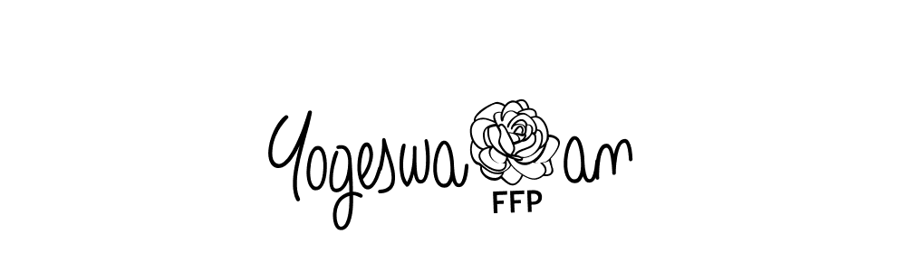 How to make Yogeswa4an name signature. Use Angelique-Rose-font-FFP style for creating short signs online. This is the latest handwritten sign. Yogeswa4an signature style 5 images and pictures png