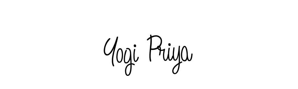 How to make Yogi Priya signature? Angelique-Rose-font-FFP is a professional autograph style. Create handwritten signature for Yogi Priya name. Yogi Priya signature style 5 images and pictures png