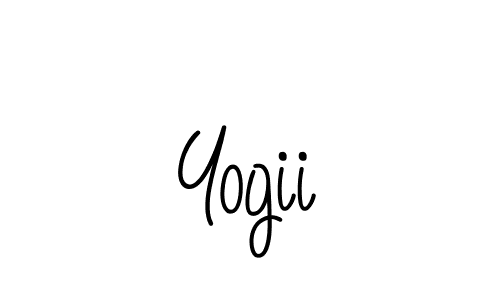 Yogii stylish signature style. Best Handwritten Sign (Angelique-Rose-font-FFP) for my name. Handwritten Signature Collection Ideas for my name Yogii. Yogii signature style 5 images and pictures png