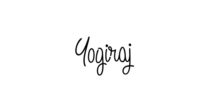 Use a signature maker to create a handwritten signature online. With this signature software, you can design (Angelique-Rose-font-FFP) your own signature for name Yogiraj. Yogiraj signature style 5 images and pictures png