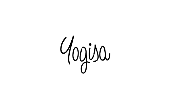 The best way (Angelique-Rose-font-FFP) to make a short signature is to pick only two or three words in your name. The name Yogisa include a total of six letters. For converting this name. Yogisa signature style 5 images and pictures png