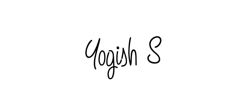 Make a beautiful signature design for name Yogish S. With this signature (Angelique-Rose-font-FFP) style, you can create a handwritten signature for free. Yogish S signature style 5 images and pictures png
