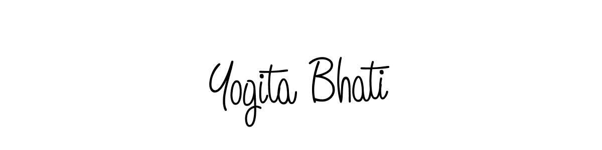 How to make Yogita Bhati name signature. Use Angelique-Rose-font-FFP style for creating short signs online. This is the latest handwritten sign. Yogita Bhati signature style 5 images and pictures png