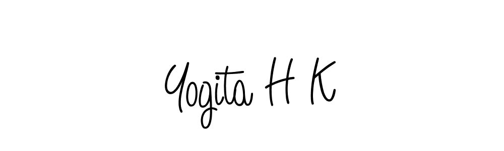 It looks lik you need a new signature style for name Yogita H K. Design unique handwritten (Angelique-Rose-font-FFP) signature with our free signature maker in just a few clicks. Yogita H K signature style 5 images and pictures png
