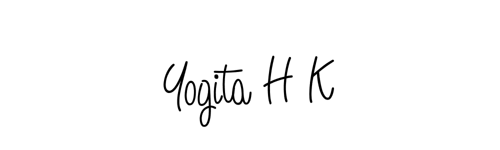 It looks lik you need a new signature style for name Yogita H K. Design unique handwritten (Angelique-Rose-font-FFP) signature with our free signature maker in just a few clicks. Yogita H K signature style 5 images and pictures png