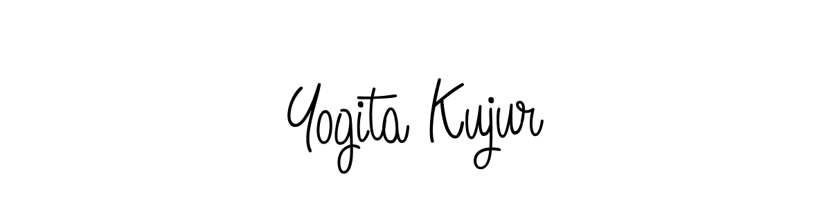 How to make Yogita Kujur name signature. Use Angelique-Rose-font-FFP style for creating short signs online. This is the latest handwritten sign. Yogita Kujur signature style 5 images and pictures png