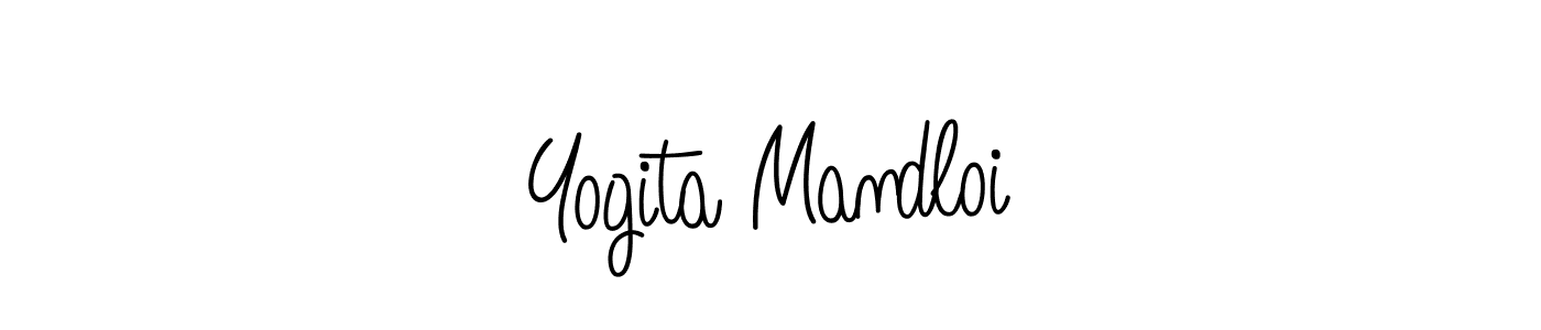 Design your own signature with our free online signature maker. With this signature software, you can create a handwritten (Angelique-Rose-font-FFP) signature for name Yogita Mandloi. Yogita Mandloi signature style 5 images and pictures png