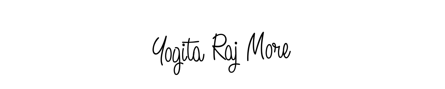 Yogita Raj More stylish signature style. Best Handwritten Sign (Angelique-Rose-font-FFP) for my name. Handwritten Signature Collection Ideas for my name Yogita Raj More. Yogita Raj More signature style 5 images and pictures png