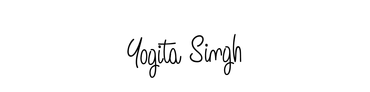 How to make Yogita Singh signature? Angelique-Rose-font-FFP is a professional autograph style. Create handwritten signature for Yogita Singh name. Yogita Singh signature style 5 images and pictures png