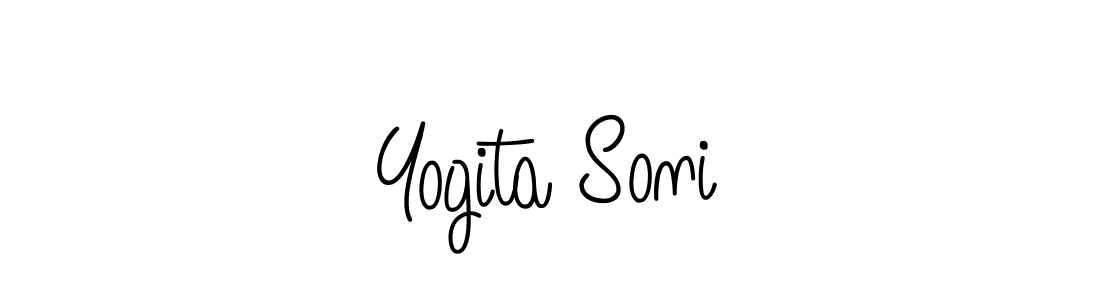 Yogita Soni stylish signature style. Best Handwritten Sign (Angelique-Rose-font-FFP) for my name. Handwritten Signature Collection Ideas for my name Yogita Soni. Yogita Soni signature style 5 images and pictures png