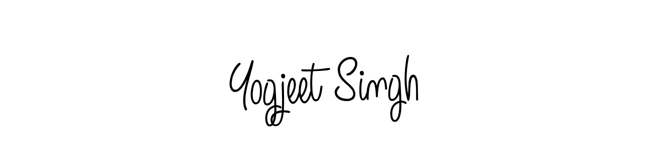 Make a beautiful signature design for name Yogjeet Singh. With this signature (Angelique-Rose-font-FFP) style, you can create a handwritten signature for free. Yogjeet Singh signature style 5 images and pictures png