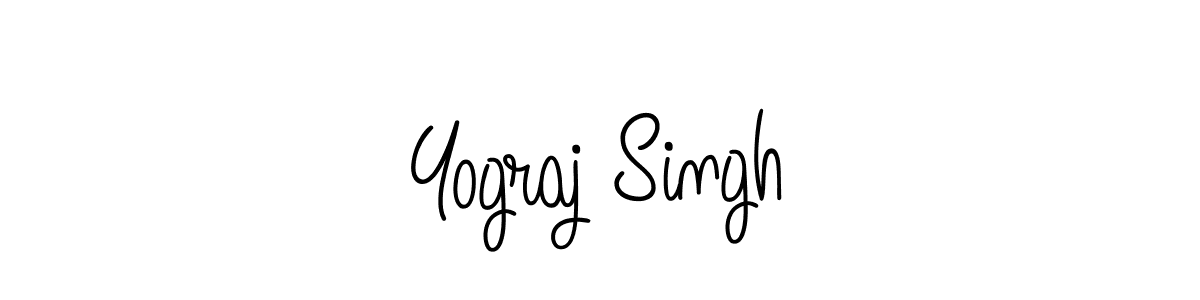 The best way (Angelique-Rose-font-FFP) to make a short signature is to pick only two or three words in your name. The name Yograj Singh include a total of six letters. For converting this name. Yograj Singh signature style 5 images and pictures png