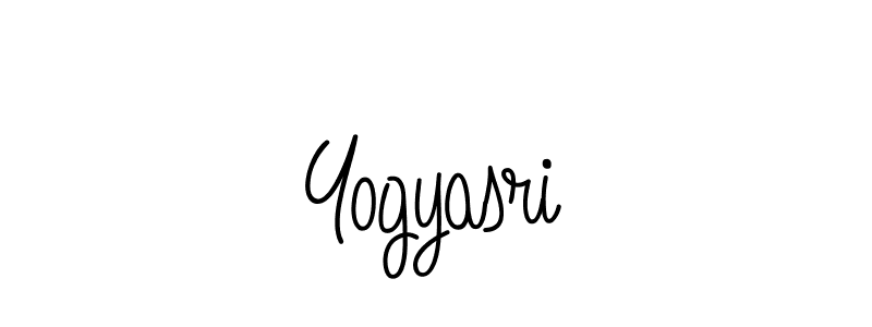 How to make Yogyasri signature? Angelique-Rose-font-FFP is a professional autograph style. Create handwritten signature for Yogyasri name. Yogyasri signature style 5 images and pictures png