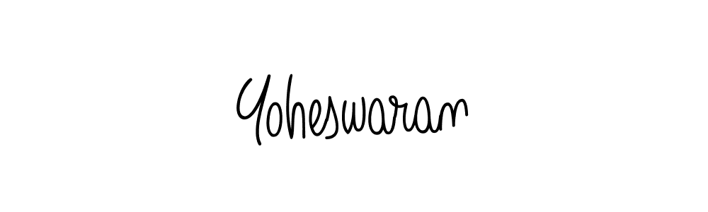 How to Draw Yoheswaran signature style? Angelique-Rose-font-FFP is a latest design signature styles for name Yoheswaran. Yoheswaran signature style 5 images and pictures png