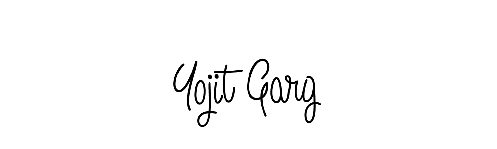 The best way (Angelique-Rose-font-FFP) to make a short signature is to pick only two or three words in your name. The name Yojit Garg include a total of six letters. For converting this name. Yojit Garg signature style 5 images and pictures png