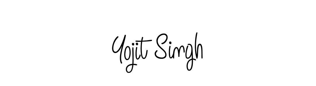 The best way (Angelique-Rose-font-FFP) to make a short signature is to pick only two or three words in your name. The name Yojit Singh include a total of six letters. For converting this name. Yojit Singh signature style 5 images and pictures png