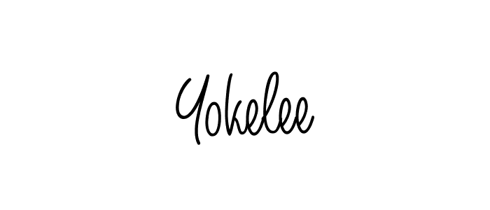 You can use this online signature creator to create a handwritten signature for the name Yokelee. This is the best online autograph maker. Yokelee signature style 5 images and pictures png