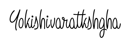 Discover the perfect balance of readability and style for Yokishivaratkshgha with Angelique-Rose-font-FFP font. Create your dream signature today. Yokishivaratkshgha signature style 5 images and pictures png