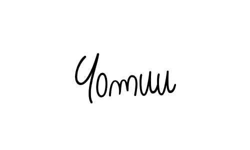 Also we have Yomuu name is the best signature style. Create professional handwritten signature collection using Angelique-Rose-font-FFP autograph style. Yomuu signature style 5 images and pictures png