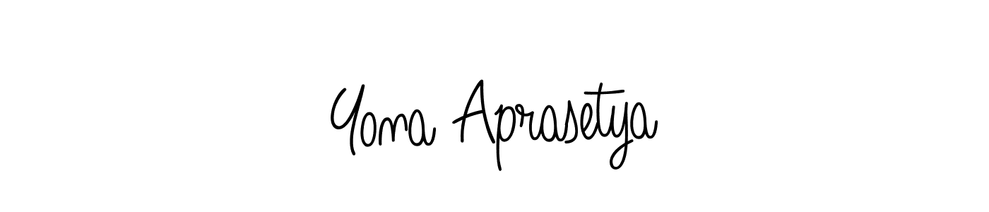 This is the best signature style for the Yona Aprasetya name. Also you like these signature font (Angelique-Rose-font-FFP). Mix name signature. Yona Aprasetya signature style 5 images and pictures png