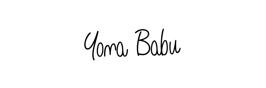 You can use this online signature creator to create a handwritten signature for the name Yona Babu. This is the best online autograph maker. Yona Babu signature style 5 images and pictures png