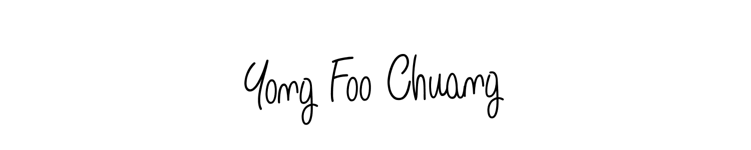 Create a beautiful signature design for name Yong Foo Chuang. With this signature (Angelique-Rose-font-FFP) fonts, you can make a handwritten signature for free. Yong Foo Chuang signature style 5 images and pictures png