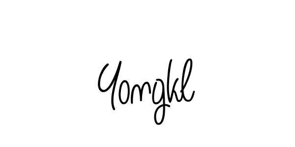 Make a beautiful signature design for name Yongkl. With this signature (Angelique-Rose-font-FFP) style, you can create a handwritten signature for free. Yongkl signature style 5 images and pictures png