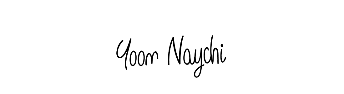 Create a beautiful signature design for name Yoon Naychi. With this signature (Angelique-Rose-font-FFP) fonts, you can make a handwritten signature for free. Yoon Naychi signature style 5 images and pictures png