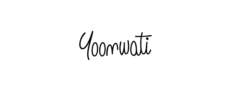 You can use this online signature creator to create a handwritten signature for the name Yoonwati. This is the best online autograph maker. Yoonwati signature style 5 images and pictures png