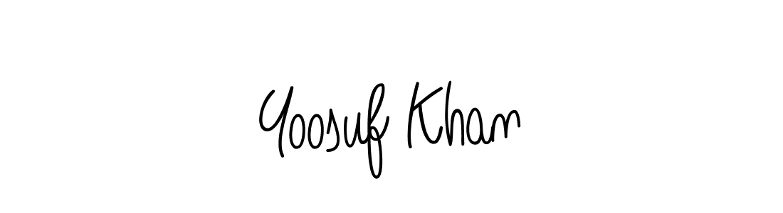 Similarly Angelique-Rose-font-FFP is the best handwritten signature design. Signature creator online .You can use it as an online autograph creator for name Yoosuf Khan. Yoosuf Khan signature style 5 images and pictures png
