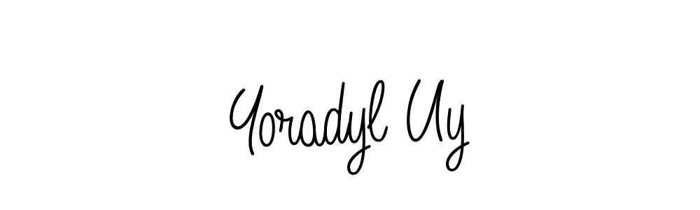 It looks lik you need a new signature style for name Yoradyl Uy. Design unique handwritten (Angelique-Rose-font-FFP) signature with our free signature maker in just a few clicks. Yoradyl Uy signature style 5 images and pictures png