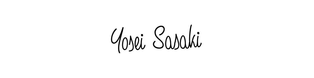 How to make Yosei Sasaki signature? Angelique-Rose-font-FFP is a professional autograph style. Create handwritten signature for Yosei Sasaki name. Yosei Sasaki signature style 5 images and pictures png