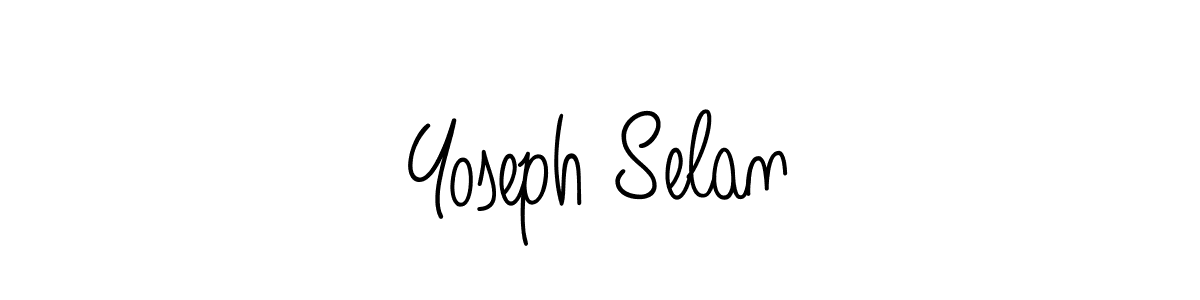 How to Draw Yoseph Selan signature style? Angelique-Rose-font-FFP is a latest design signature styles for name Yoseph Selan. Yoseph Selan signature style 5 images and pictures png