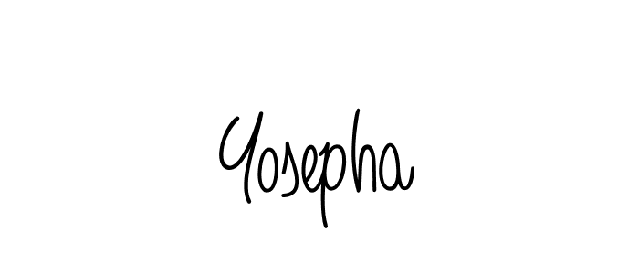 How to make Yosepha name signature. Use Angelique-Rose-font-FFP style for creating short signs online. This is the latest handwritten sign. Yosepha signature style 5 images and pictures png