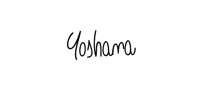 The best way (Angelique-Rose-font-FFP) to make a short signature is to pick only two or three words in your name. The name Yoshana include a total of six letters. For converting this name. Yoshana signature style 5 images and pictures png