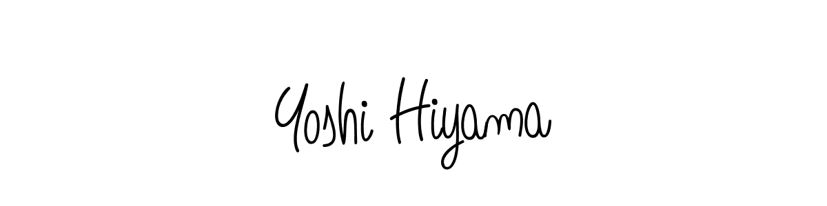 The best way (Angelique-Rose-font-FFP) to make a short signature is to pick only two or three words in your name. The name Yoshi Hiyama include a total of six letters. For converting this name. Yoshi Hiyama signature style 5 images and pictures png