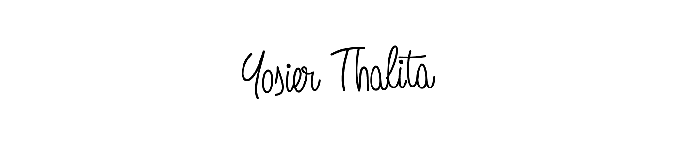 Make a short Yosier Thalita signature style. Manage your documents anywhere anytime using Angelique-Rose-font-FFP. Create and add eSignatures, submit forms, share and send files easily. Yosier Thalita signature style 5 images and pictures png