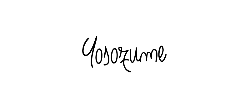 You should practise on your own different ways (Angelique-Rose-font-FFP) to write your name (Yosozume) in signature. don't let someone else do it for you. Yosozume signature style 5 images and pictures png