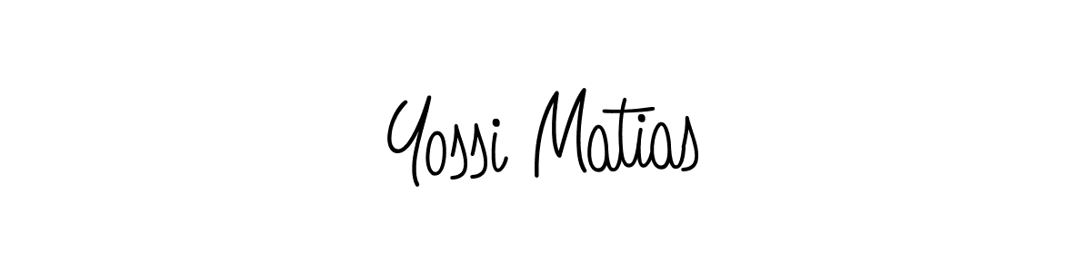 Yossi Matias stylish signature style. Best Handwritten Sign (Angelique-Rose-font-FFP) for my name. Handwritten Signature Collection Ideas for my name Yossi Matias. Yossi Matias signature style 5 images and pictures png
