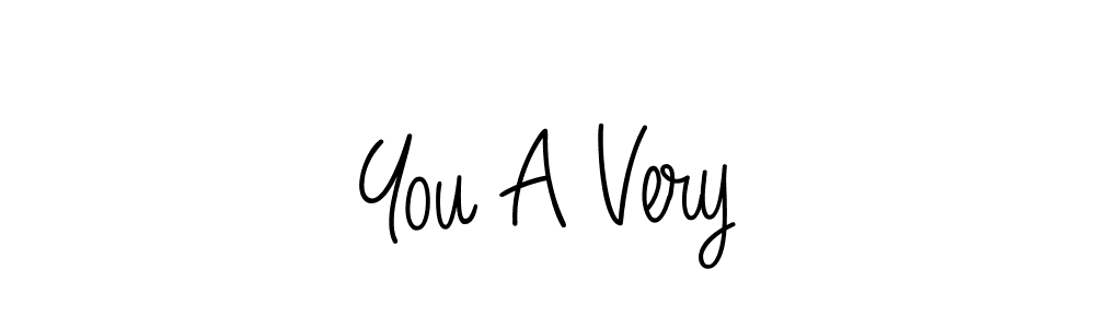 The best way (Angelique-Rose-font-FFP) to make a short signature is to pick only two or three words in your name. The name You A Very include a total of six letters. For converting this name. You A Very signature style 5 images and pictures png