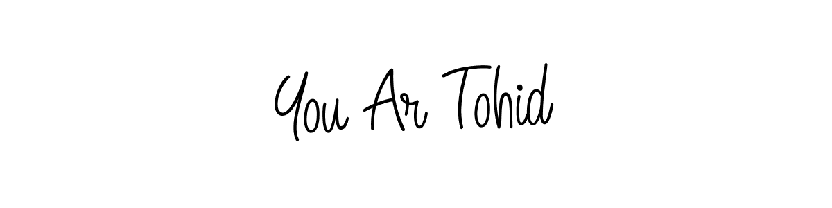 You should practise on your own different ways (Angelique-Rose-font-FFP) to write your name (You Ar Tohid) in signature. don't let someone else do it for you. You Ar Tohid signature style 5 images and pictures png