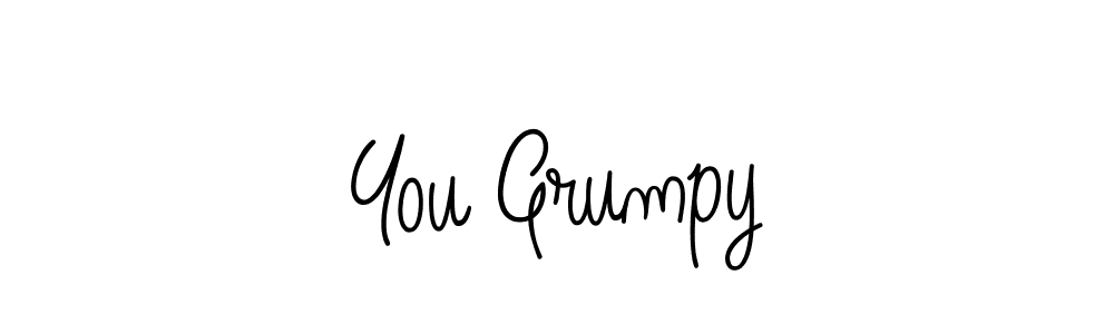 Make a beautiful signature design for name You Grumpy. With this signature (Angelique-Rose-font-FFP) style, you can create a handwritten signature for free. You Grumpy signature style 5 images and pictures png
