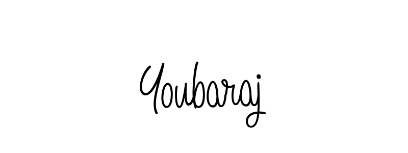 Design your own signature with our free online signature maker. With this signature software, you can create a handwritten (Angelique-Rose-font-FFP) signature for name Youbaraj. Youbaraj signature style 5 images and pictures png