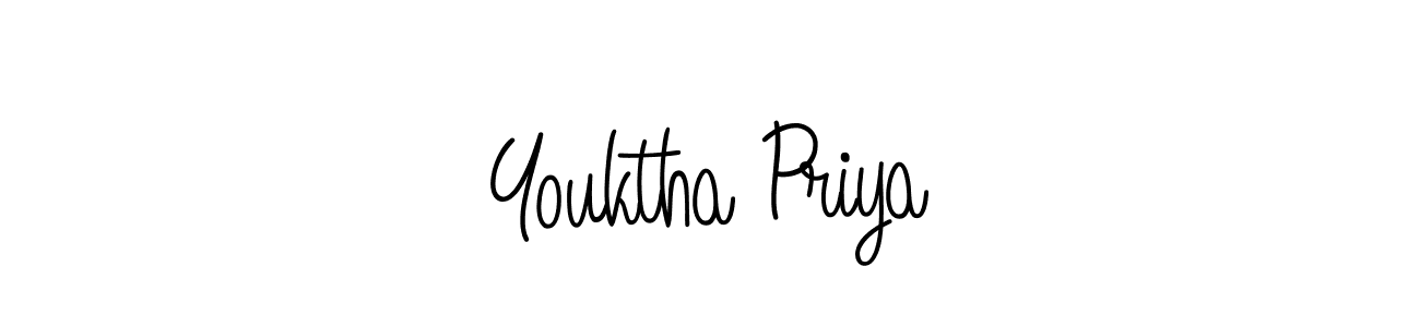 if you are searching for the best signature style for your name Youktha Priya. so please give up your signature search. here we have designed multiple signature styles  using Angelique-Rose-font-FFP. Youktha Priya signature style 5 images and pictures png