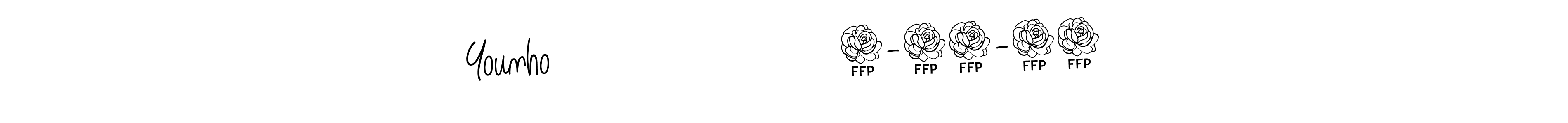 The best way (Angelique-Rose-font-FFP) to make a short signature is to pick only two or three words in your name. The name Younho                         4-19-24 include a total of six letters. For converting this name. Younho                         4-19-24 signature style 5 images and pictures png