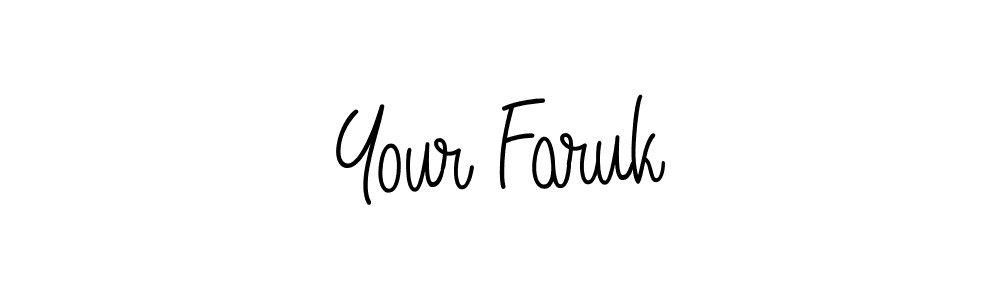 How to Draw Your Faruk signature style? Angelique-Rose-font-FFP is a latest design signature styles for name Your Faruk. Your Faruk signature style 5 images and pictures png