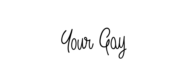 Make a beautiful signature design for name Your Gay. With this signature (Angelique-Rose-font-FFP) style, you can create a handwritten signature for free. Your Gay signature style 5 images and pictures png