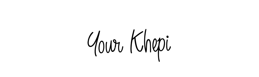 The best way (Angelique-Rose-font-FFP) to make a short signature is to pick only two or three words in your name. The name Your Khepi include a total of six letters. For converting this name. Your Khepi signature style 5 images and pictures png