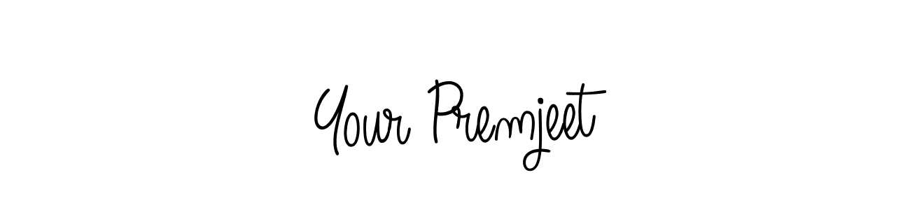 Use a signature maker to create a handwritten signature online. With this signature software, you can design (Angelique-Rose-font-FFP) your own signature for name Your Premjeet. Your Premjeet signature style 5 images and pictures png